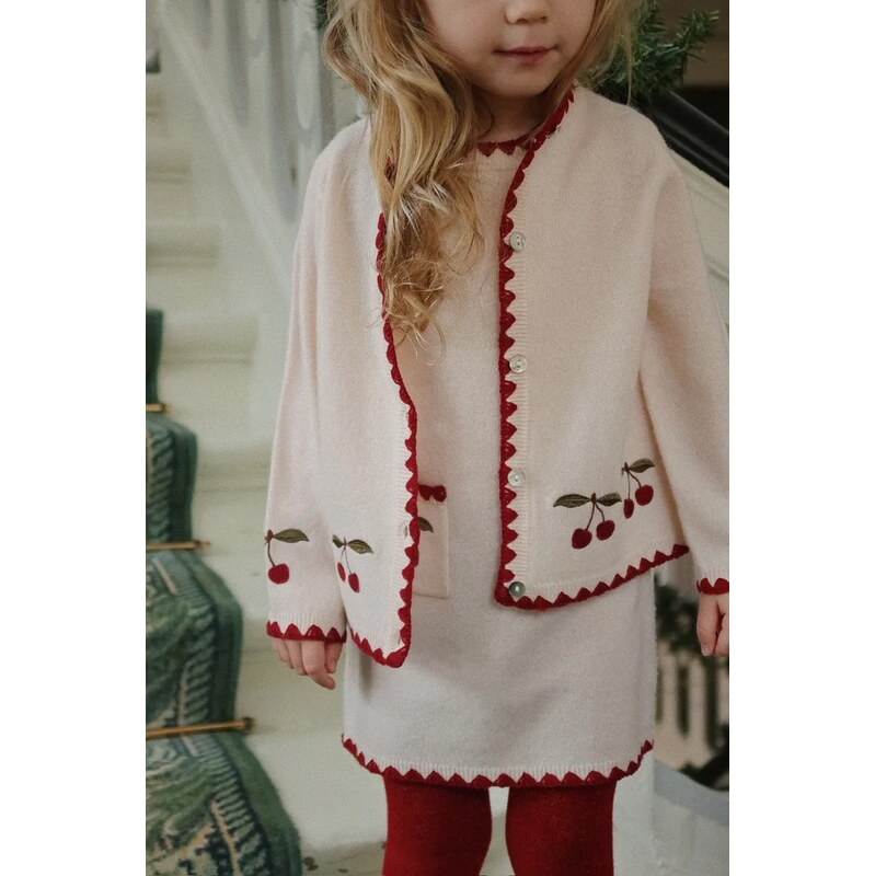 Detský vlnený kardigan Konges Sløjd COLLETTE CARDIGAN 66087739