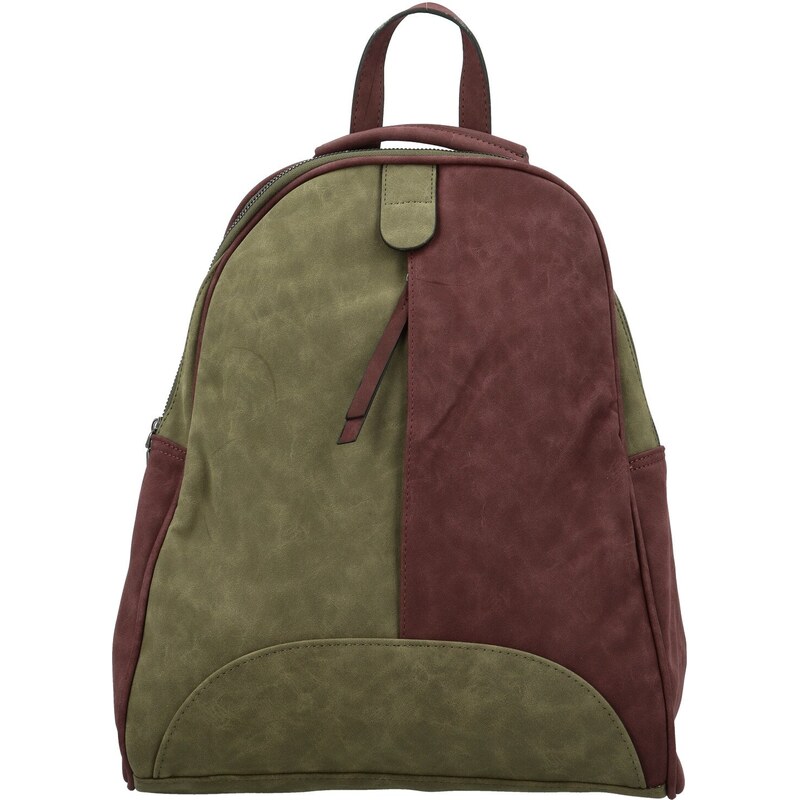 Dámsky kabelko/batôžtek zeleno/vínový - Paolo bags Kavaya zelená 66113317
