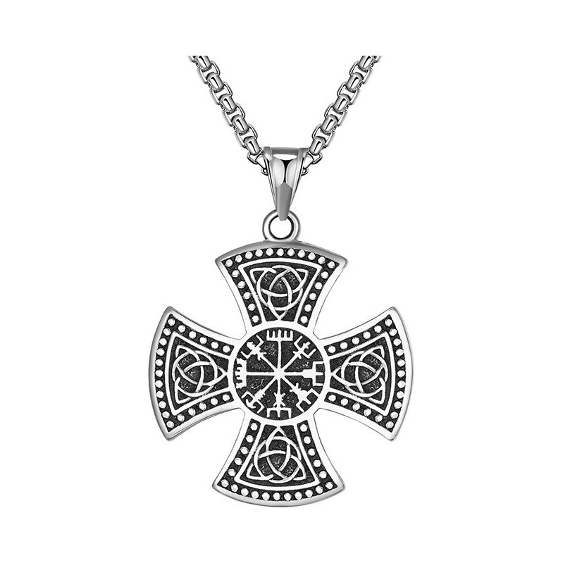 Impress Jewelry Prívesok z chirurgickej ocele - keltský kríž Vegvisir 66088343