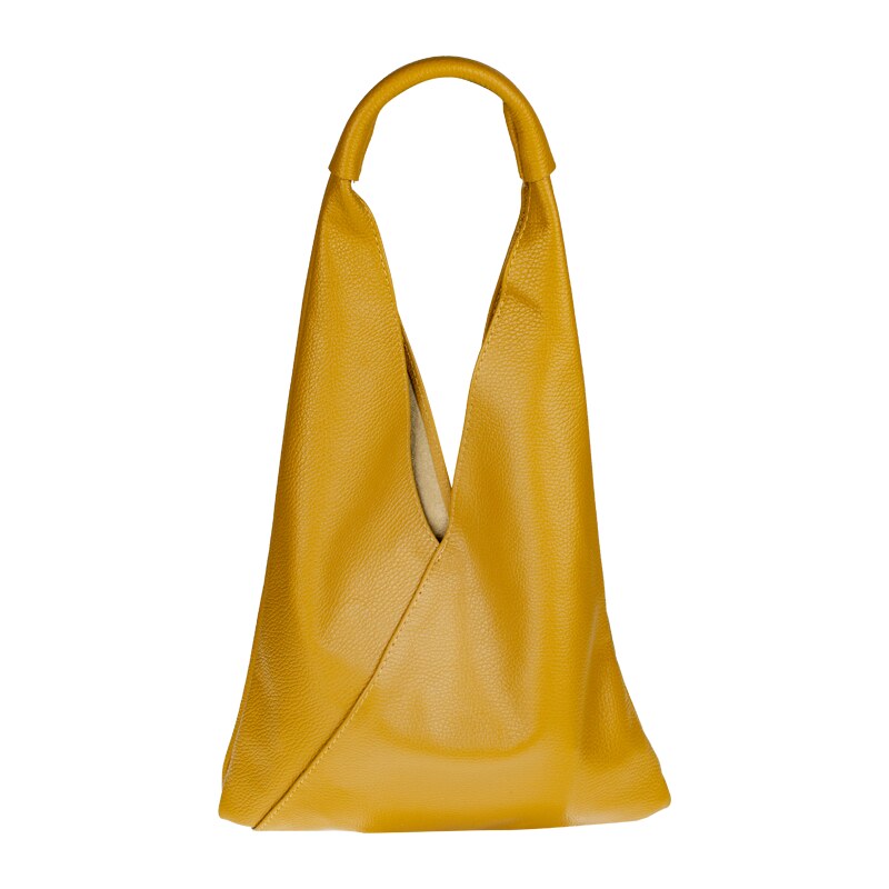 Žltá kožená talianska kabelka Alma Piccola Senape NovaKabelka.sk 66089139