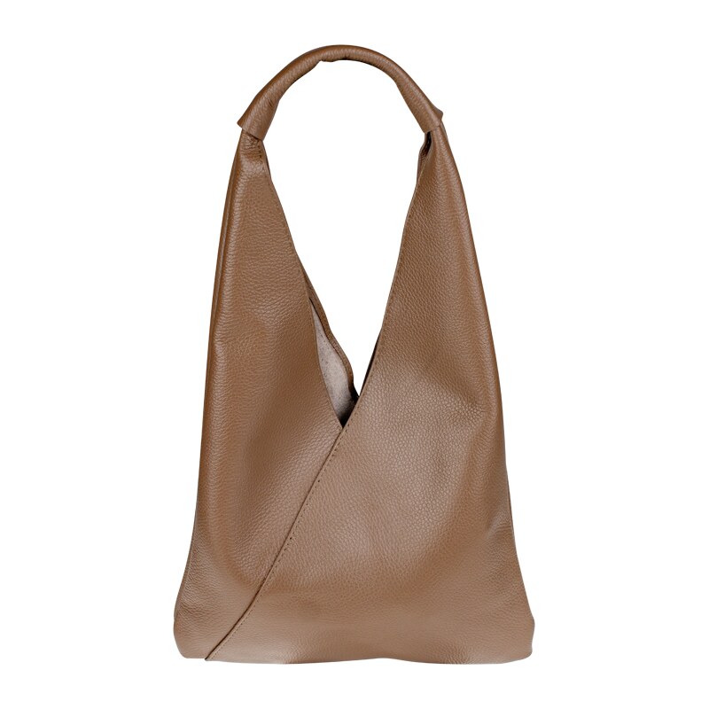 Hnedá kožená talianska kabelka Alma Piccola Taupe NovaKabelka.sk 66089137