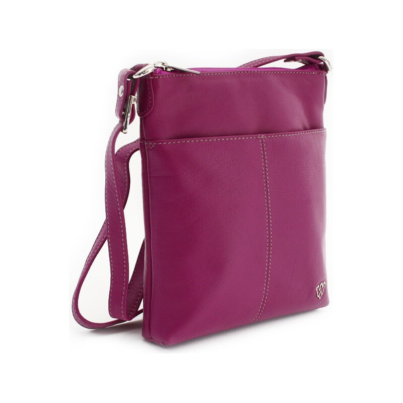 Arwel Fuxiová kožená zipsová crossbody kabelka 212-3013-36 NAP 66089646