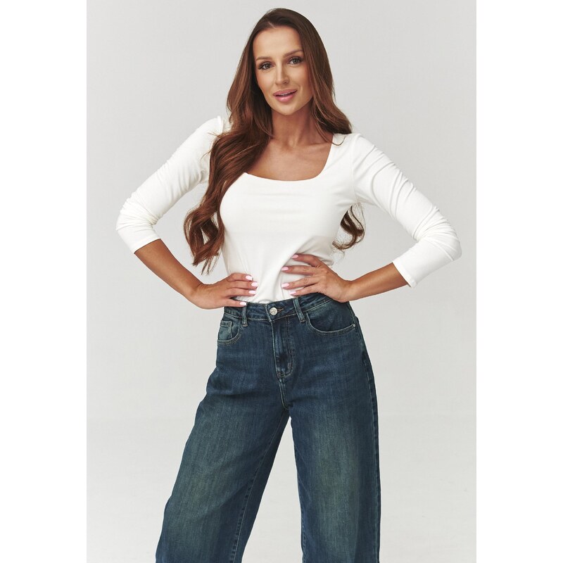 Makadamia Dámske viskózové tričko | ecru C10 66089673