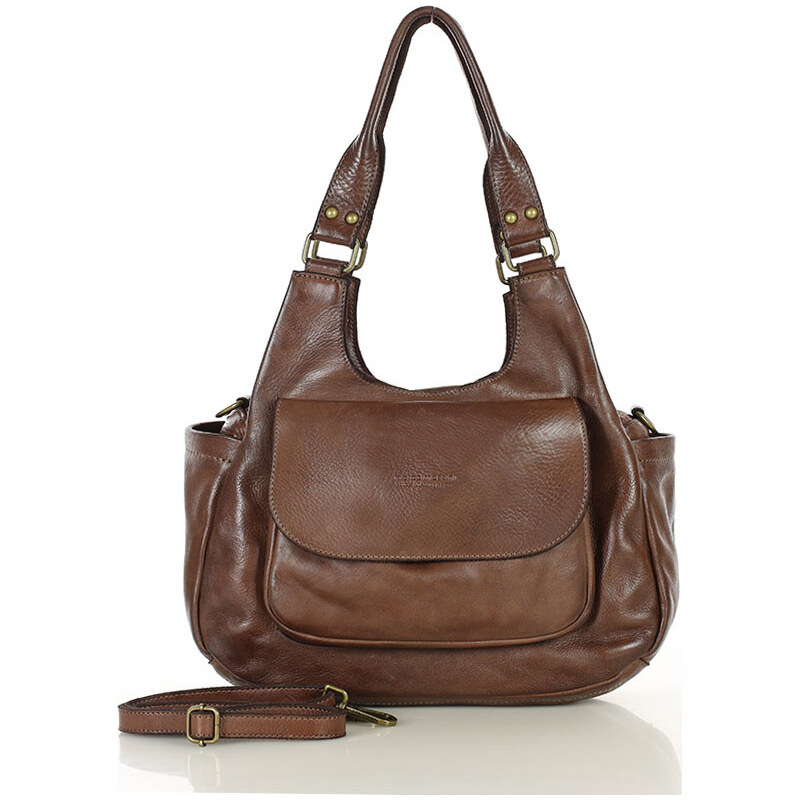 MARCO MAZZINI Hnedá retro kabelka (v154f) 35693890