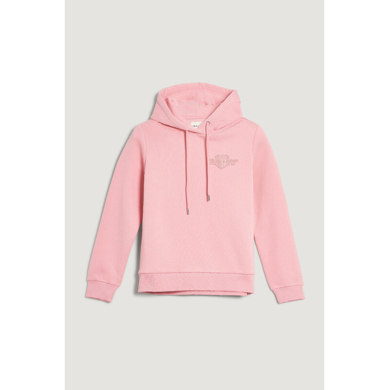 MIKINA GANT REG TONAL SHIELD HOODIE SUMMER ROSE 66091402