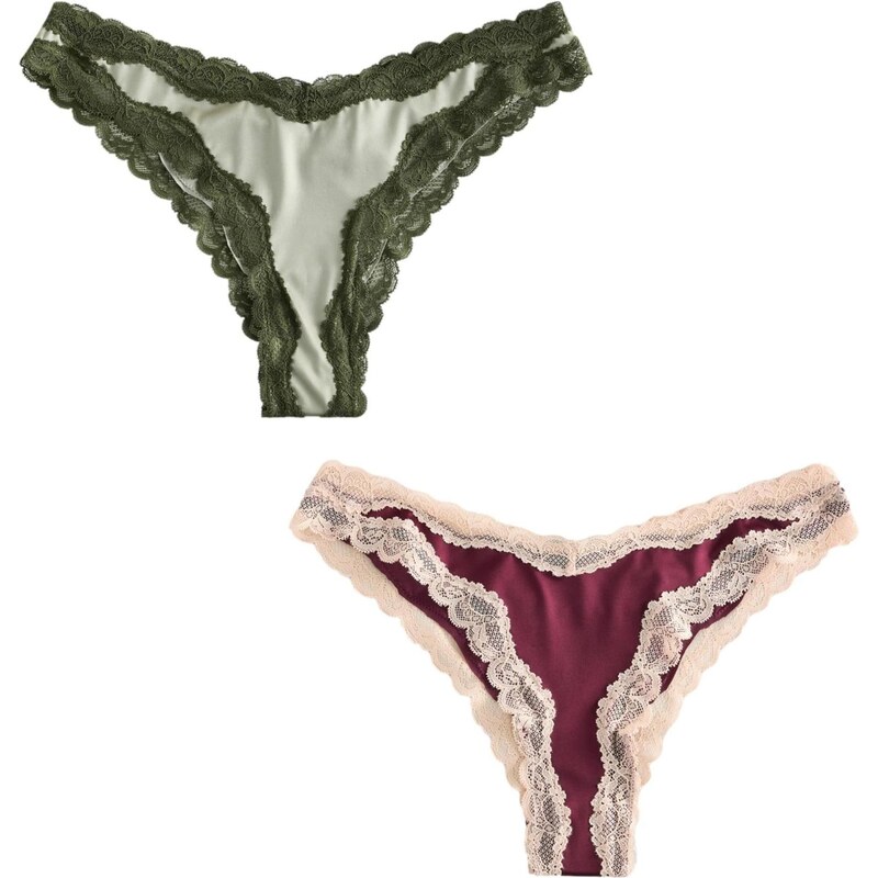 Next Nohavičky krémová / svetlozelená / tmavozelená / farba lesného 66090703