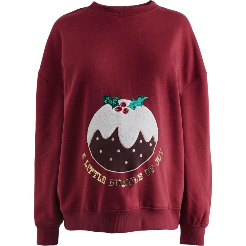 Next Mikina burgundská 66090813