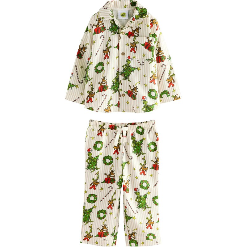 Next Pyžamo Weihnacht krémová / zmiešané farby / biela 66090919