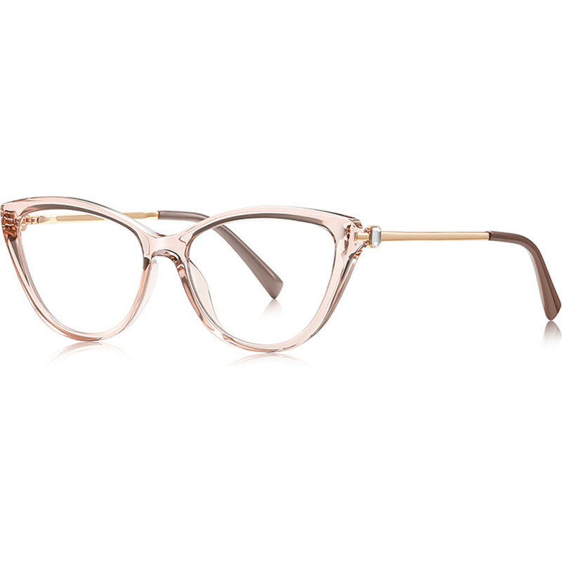 VeyRey dámske cat-eye dámske okuliare blokujúce modré svetlo Abie číre 66090623