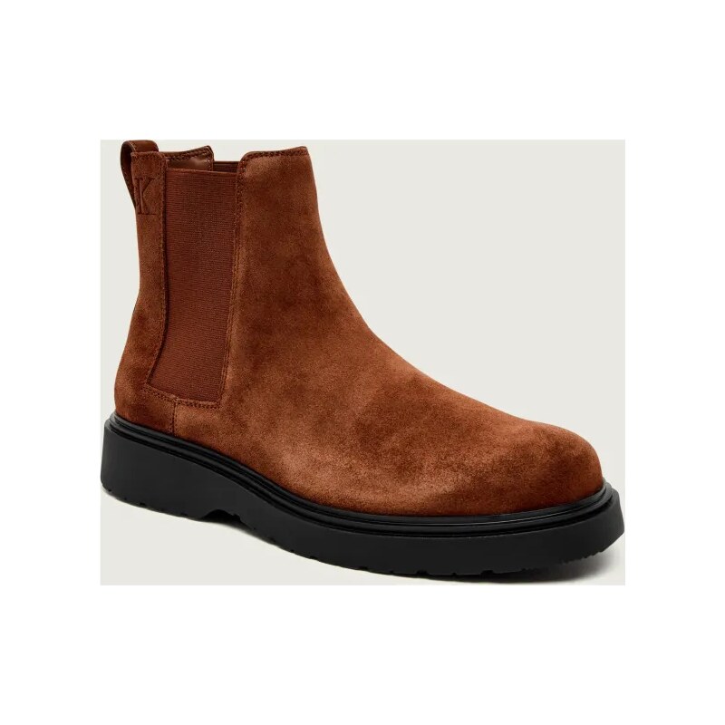 Calvin Klein Jazdecké topánky CHELSEA | semiš 66089722