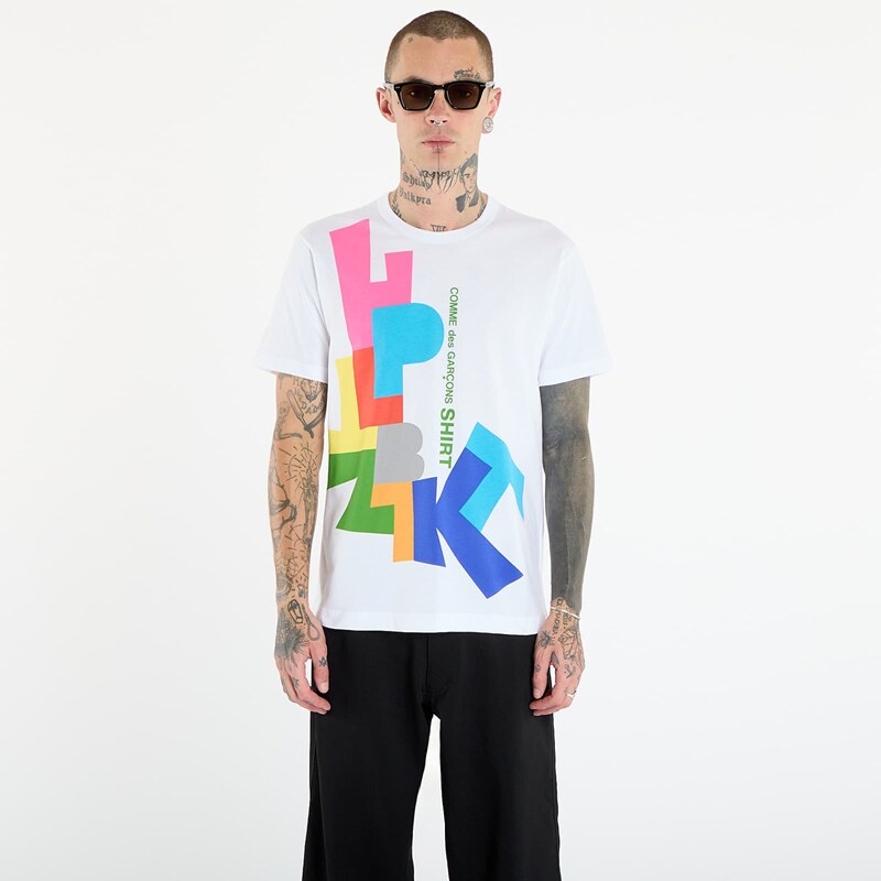 Tričko Comme des Garçons SHIRT T-Shirt With Graphic Print White M 66091747