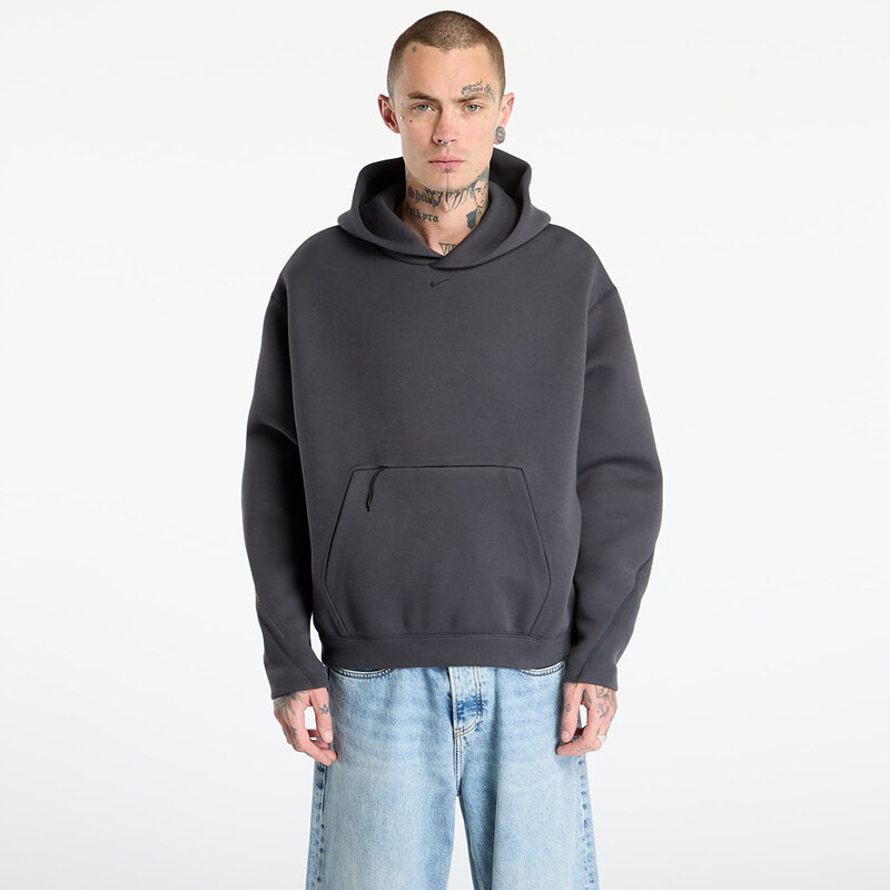 Mikina Nike Tech Mens Fleece Oversized Hoodie Anthracite/ Black XL 66096140
