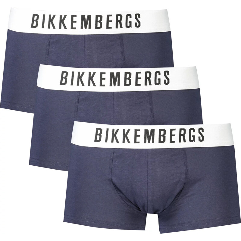 3PACK Pánske boxerky Bikkembergs tmavomodré 66095336