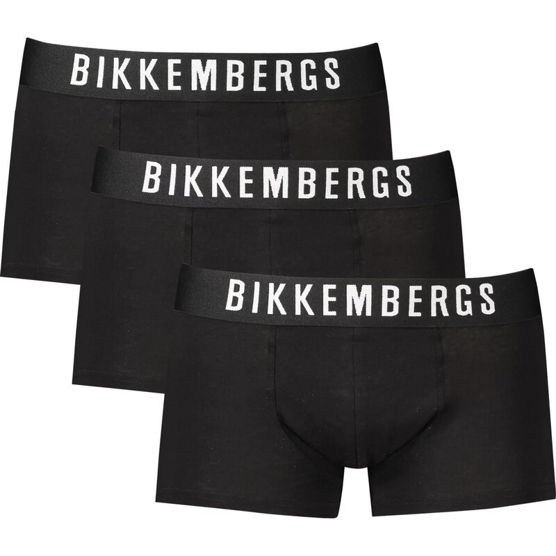 3PACK Pánske boxerky Bikkembergs black 66095337