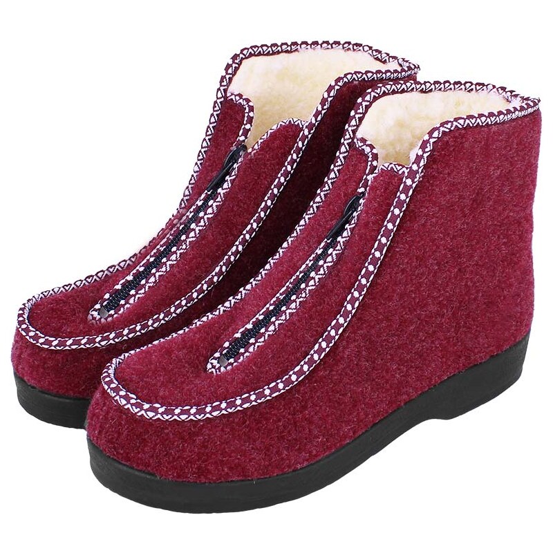 Dámske kapce na zimu bordové 16959434