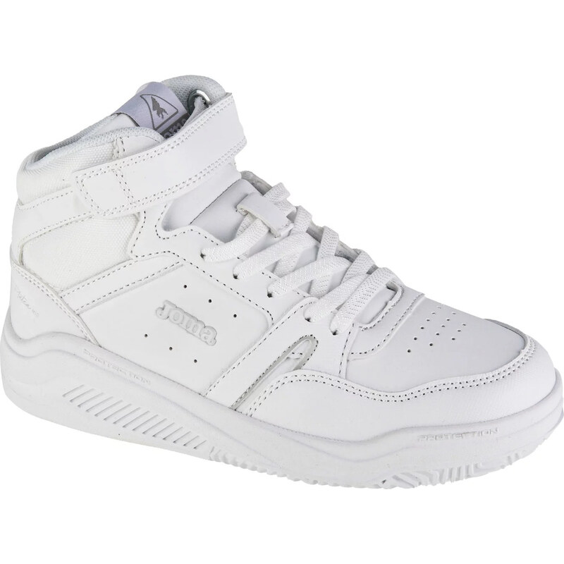Biele detské členkové tenisky Joma Platea Mid Jr 2402 JPLAMS2402V 50018144