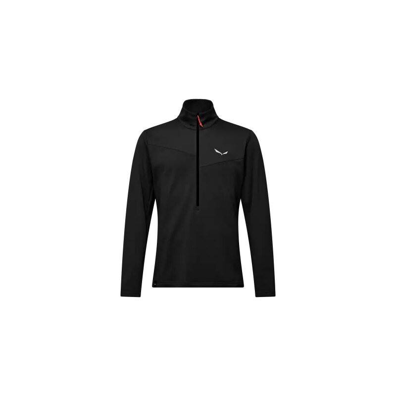 E-shop Salewa Puez Cammino Polarlite Half-Zip pánska mikina Black Out