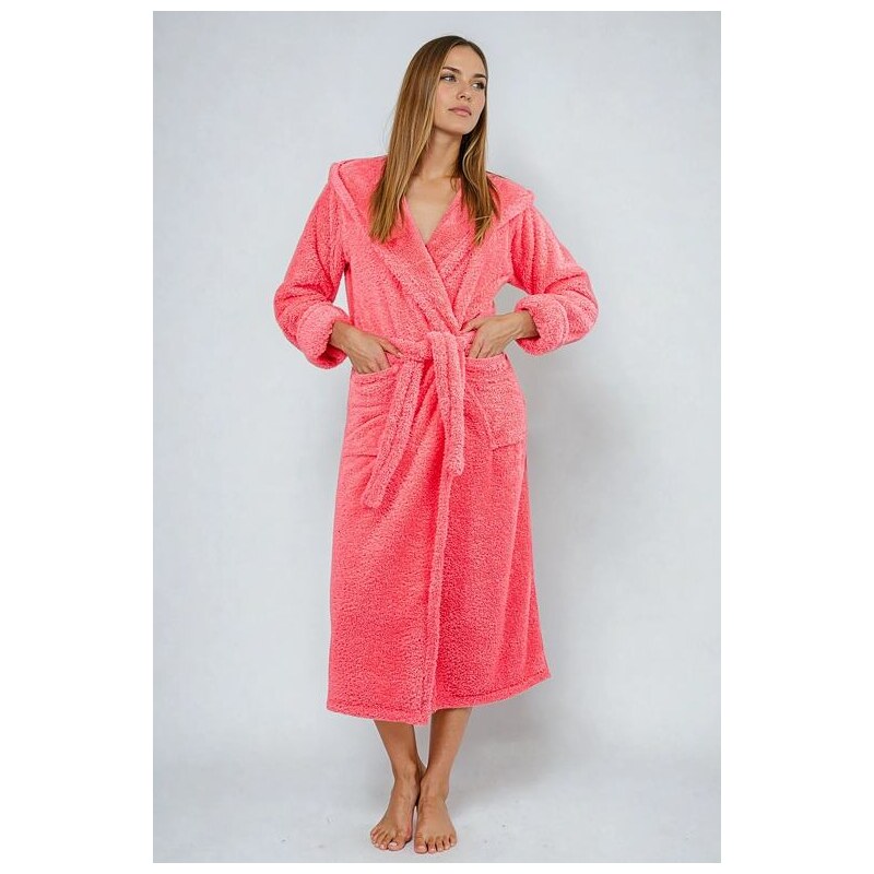 DKaren Župan Diana ružový dlhý s kapucňou 5536141