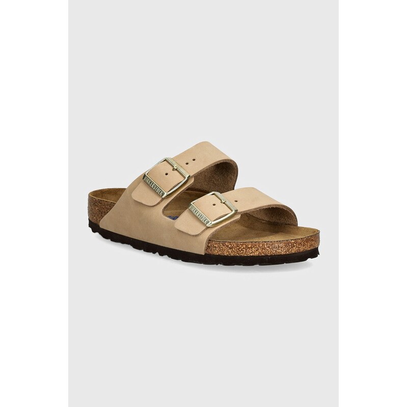 Nubukové šľapky Birkenstock Arizona SFB 54131232