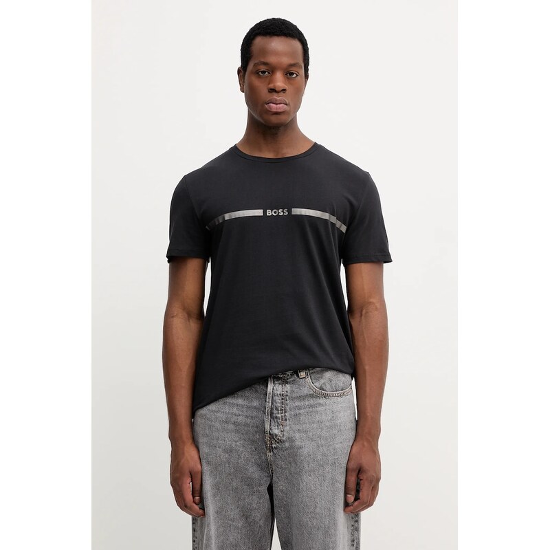 Bavlnené plážové tričko BOSS T-Shirt special 65489528