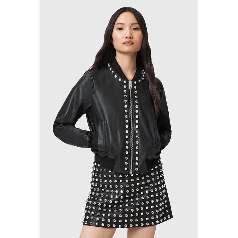 Kožená bunda AllSaints ORTEN 66062345