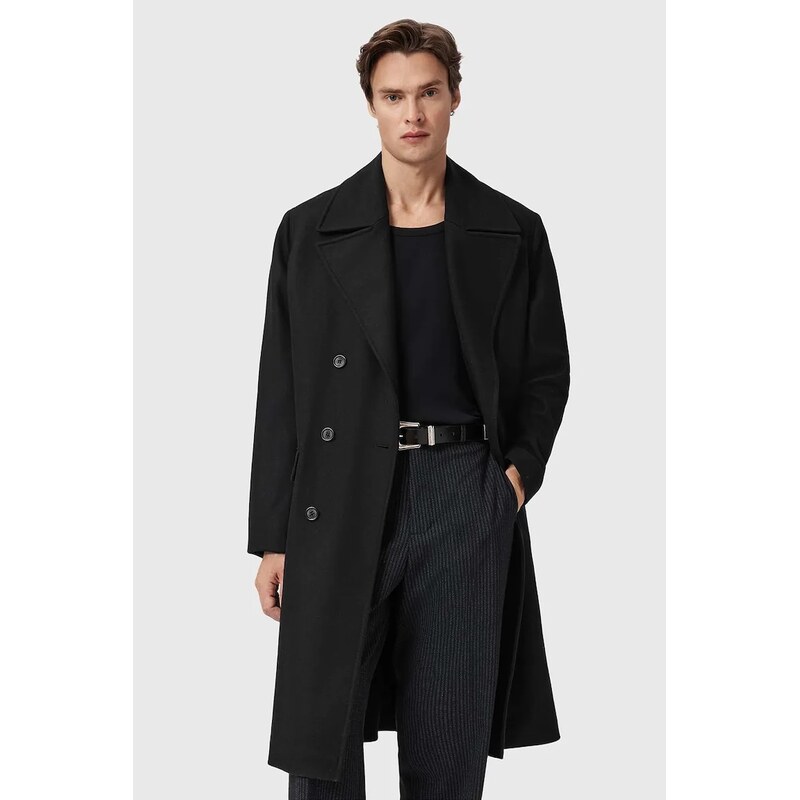 Kabát s prímesou vlny AllSaints CURRAN 66062357