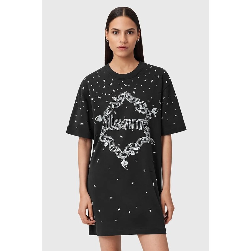 Bavlnené šaty AllSaints DRIP 66062366