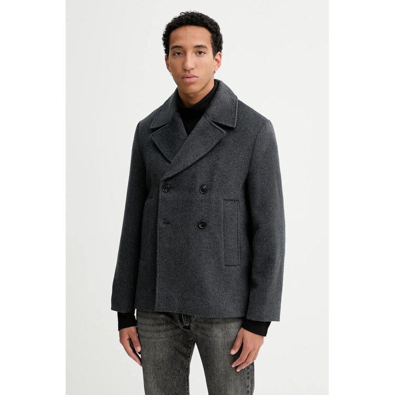 Kabát s prímesou vlny Calvin Klein 66047765