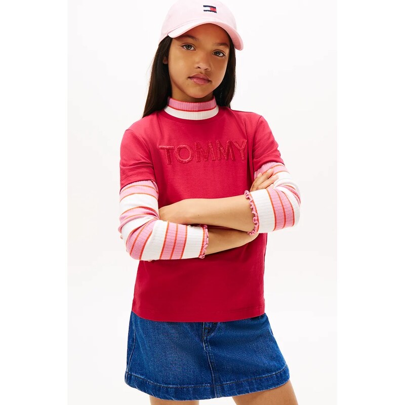 Detské bavlnené tričko Tommy Hilfiger 66062382
