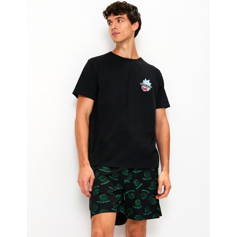 Sinsay - Dvojdielne bavlnené pyžamo Rick & Morty - viacfarebná 66103550