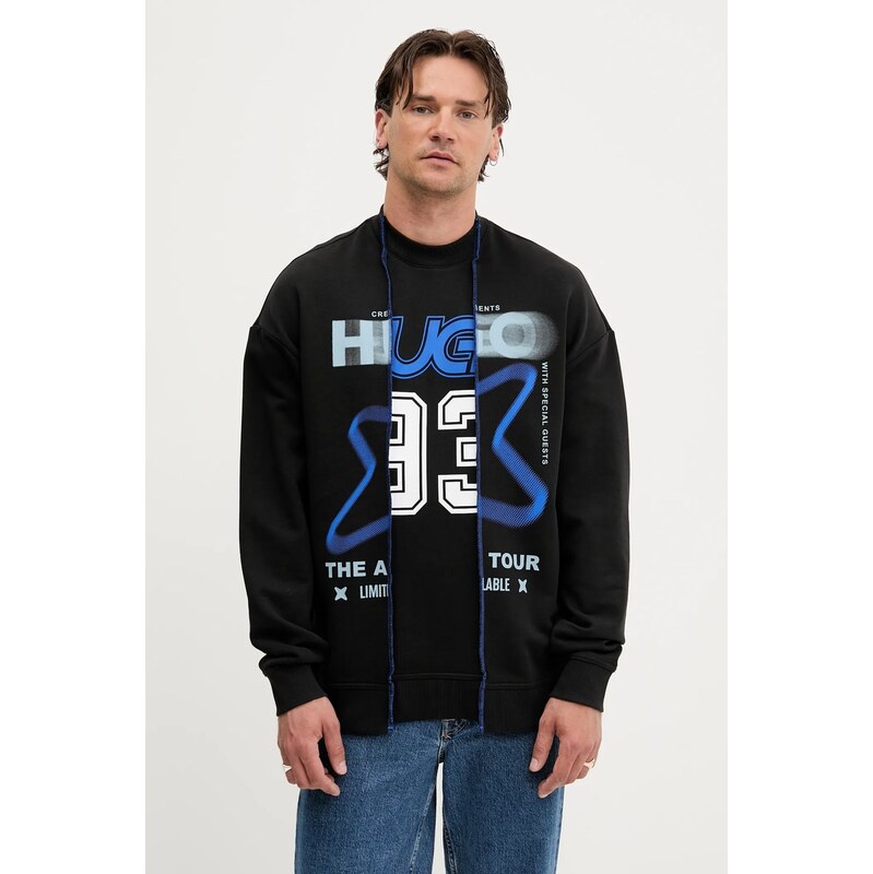 Bavlnená mikina Hugo Blue Nesicrew 63768831