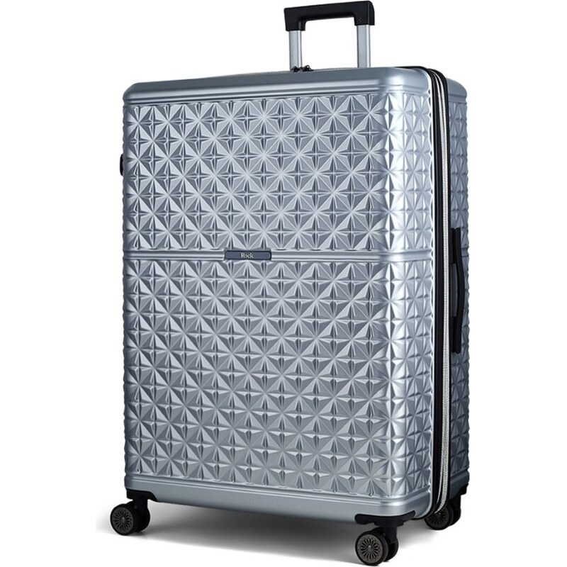 ROCK plastový kufor Maya L – strieborná 67280321