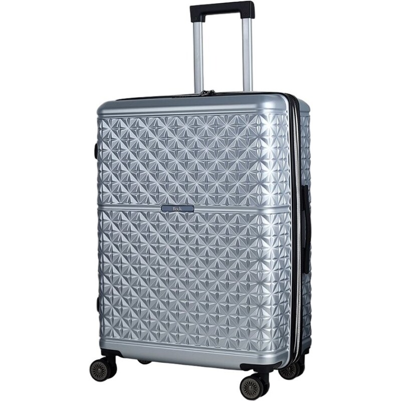 ROCK plastový kufor Maya M – strieborná 67280327