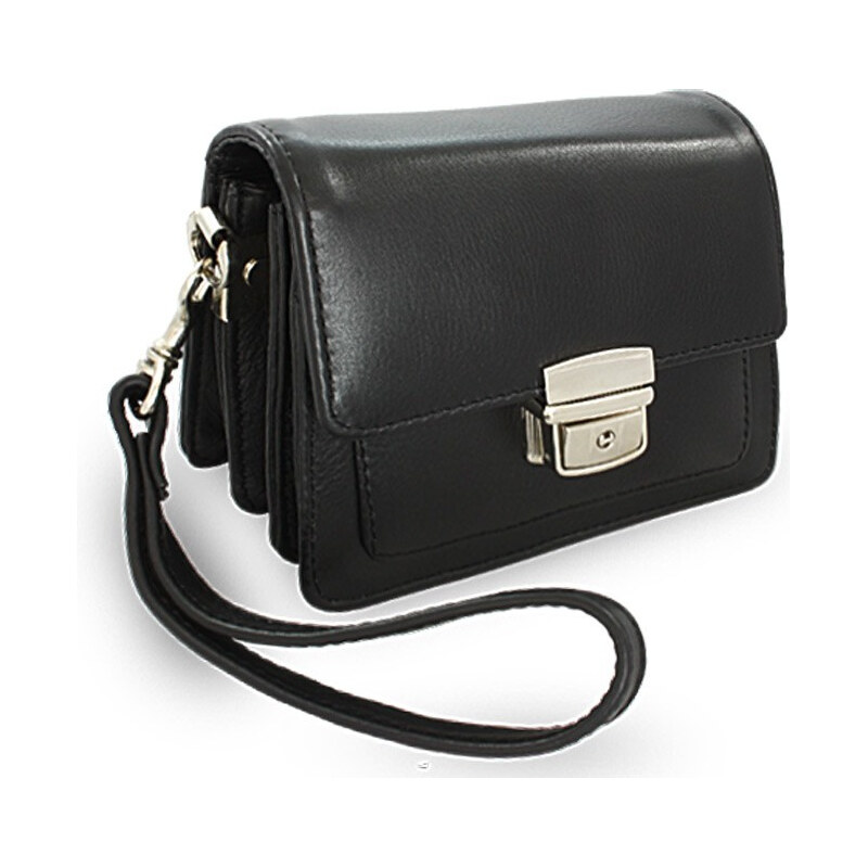 Arwel Čierna kožená pánska klopnová etue | čierna 611-7322-60 NDM 66101595