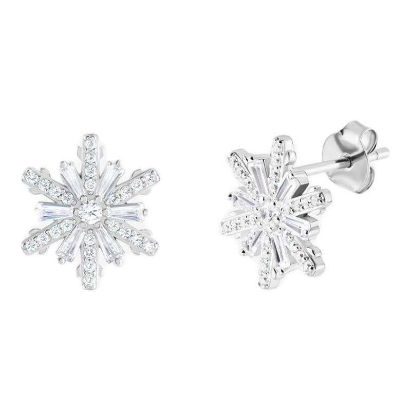 Preciosa Strieborné náušnice s kubickou zirkóniou Polaris Spotlight 66581701