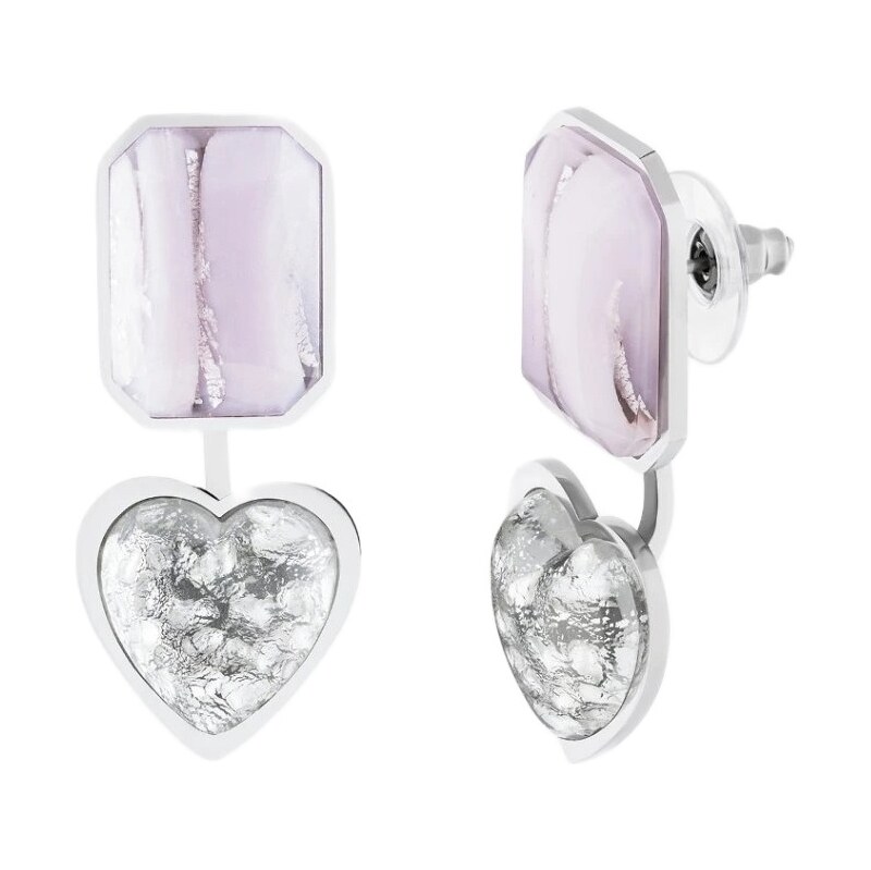 Preciosa Úchvatné strieborné náušnice 2v1 Heartlight Spotlight 7506 69 66594922