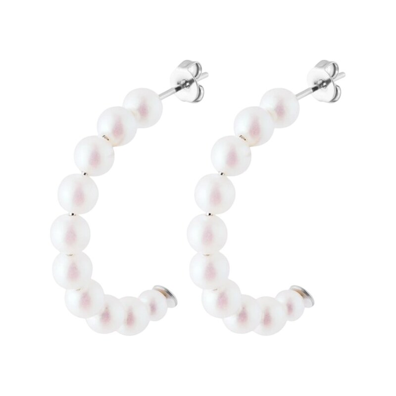 Preciosa Nežné oceľové náušnice s perličkami Phoebe Spotlight 7505 01 66584582