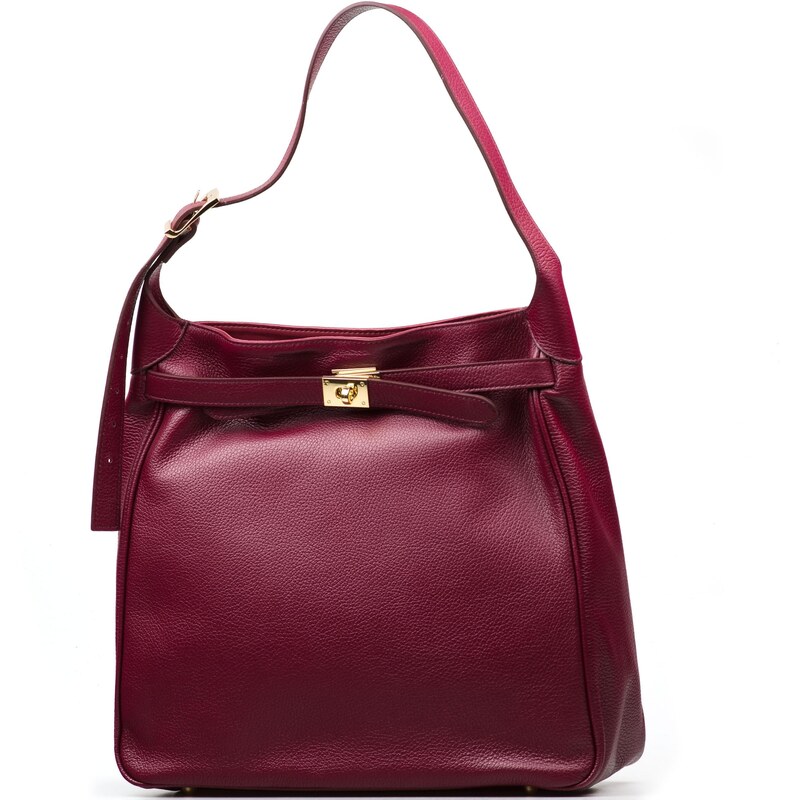 Blaire Kožená kabelka Gisa vínovo červená 66102177