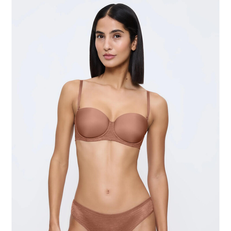 Dámska podprsenka Signature Sheer Bra WDP - BROWN - hnedá 6901 - 66102533