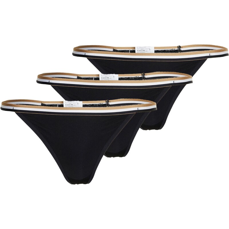 BOSS Tangá piesková / čierna / biela 62829950