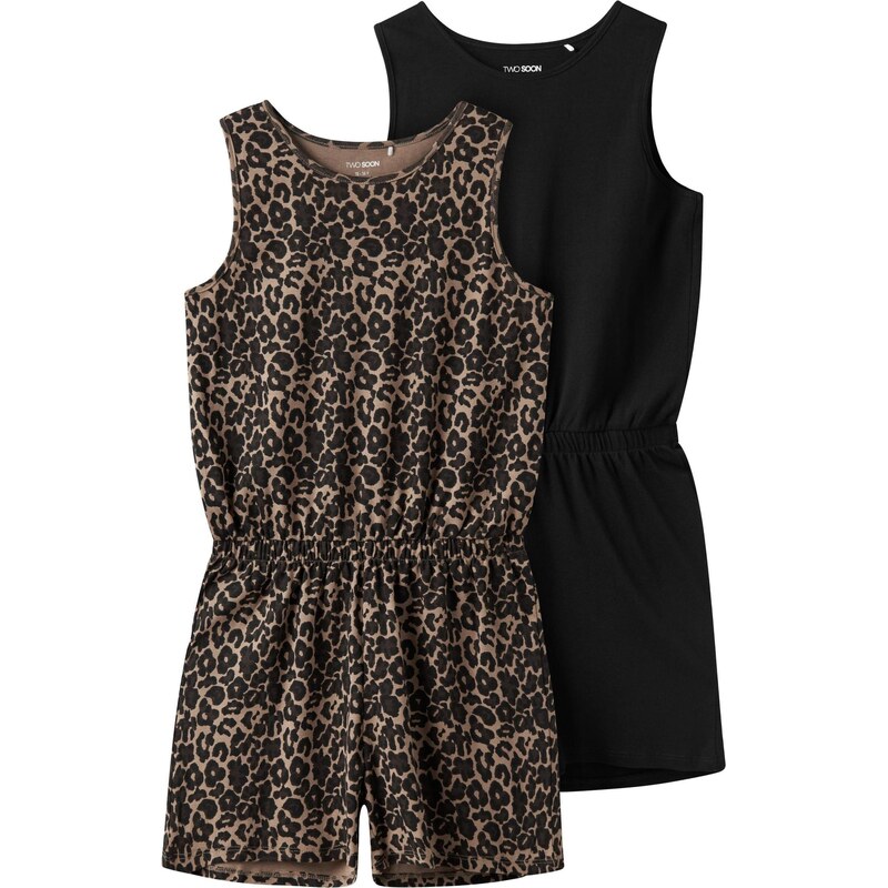 TWO SOON Overal hnedá / svetlohnedá / čierna 66105175