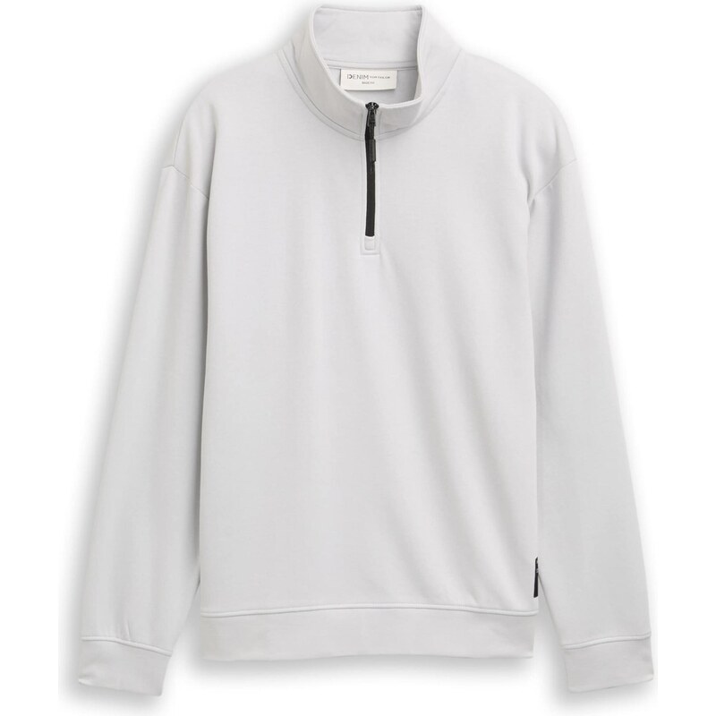 TOM TAILOR DENIM Mikina svetlosivá / čierna 66105348