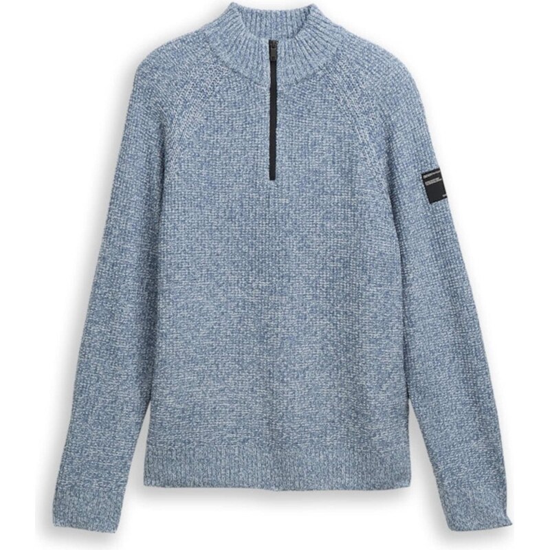 TOM TAILOR DENIM Sveter modrá melírovaná 66105403