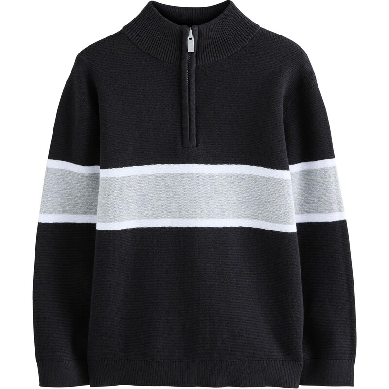 Next Sveter sivá / čierna / biela 66105456