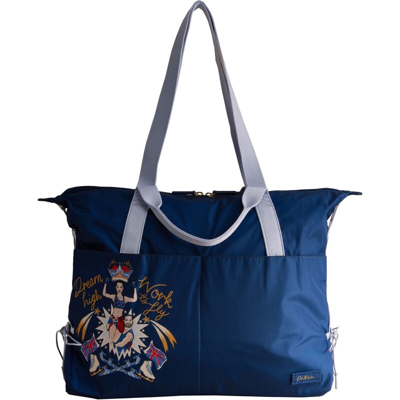 Cath Kidston Shopper svetlobéžová / námornícka modrá / koňaková / 66105477