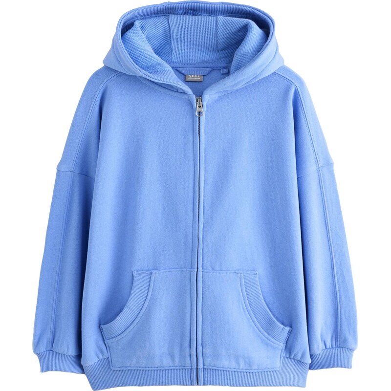 Next Tepláková bunda modrá 66105480