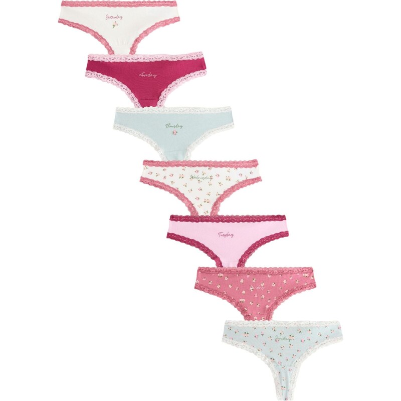 Next Tangá svetlomodrá / zelená / ružová / biela 66105534