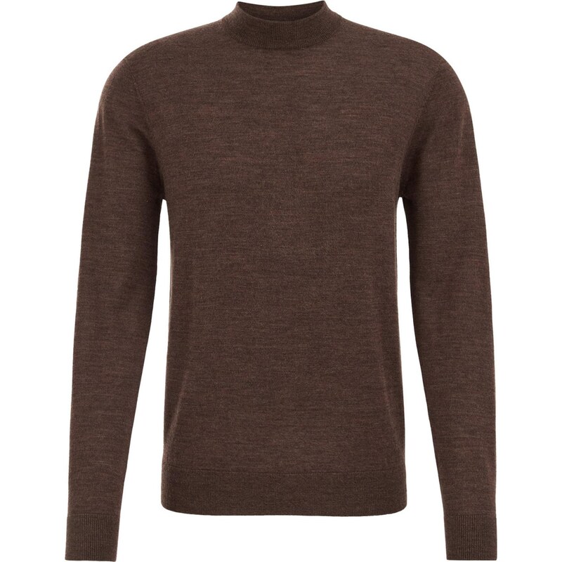 WE Fashion Sveter tmavohnedá 66105548