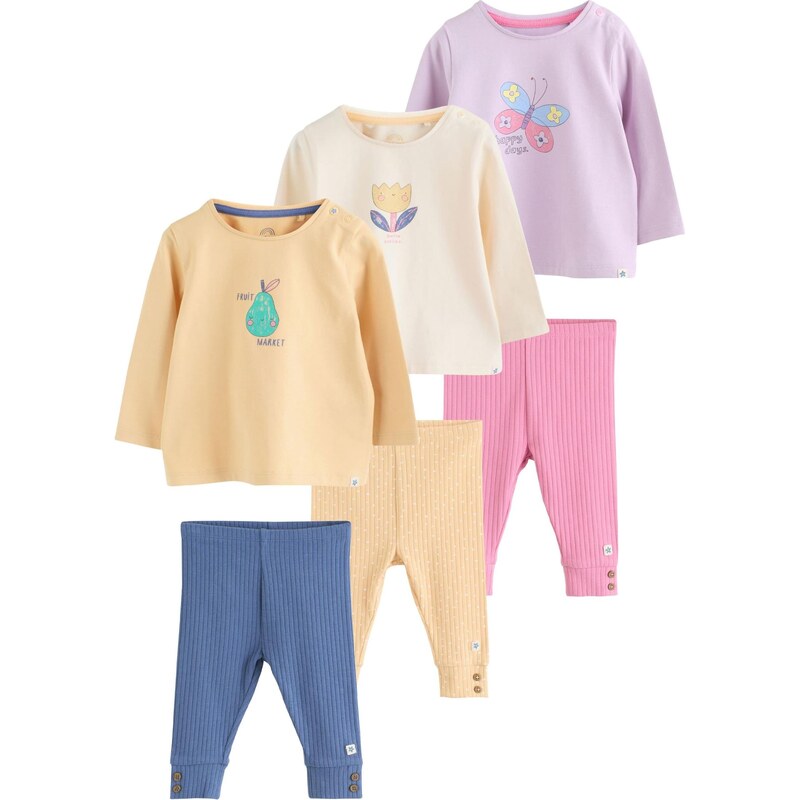 Next Set svetlomodrá / pastelovo žltá / ružová / svetloružová 66105553