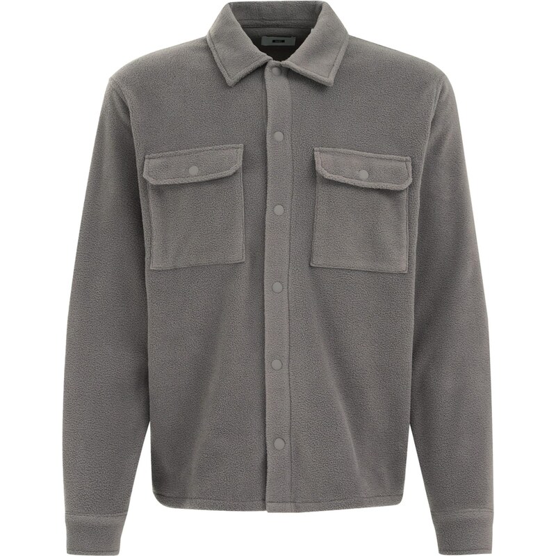 WE Fashion Flisová bunda sivá 66105583